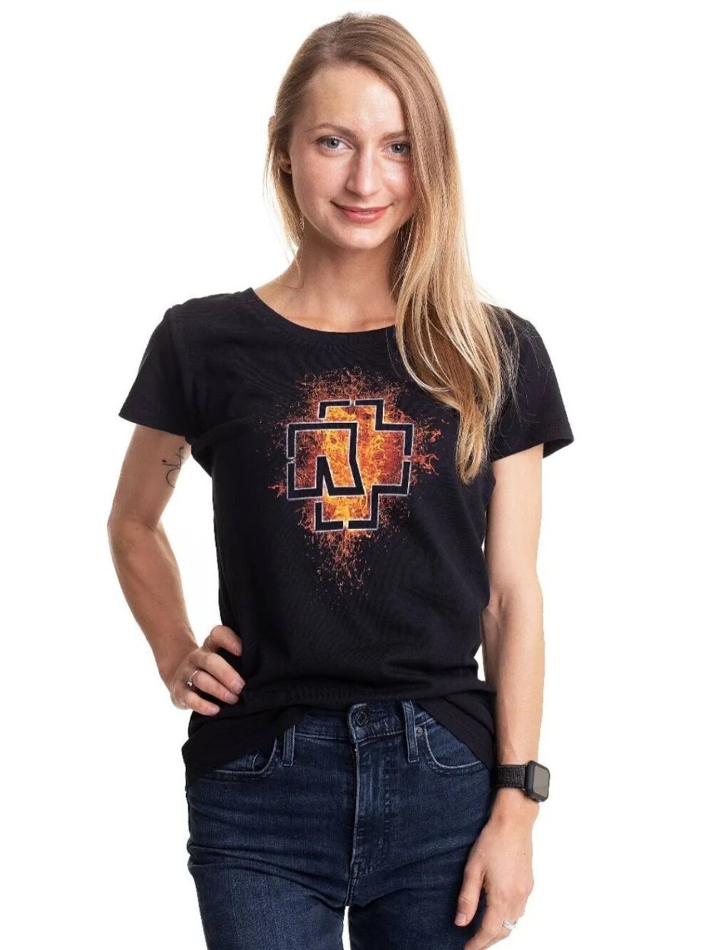 Rammstein Black Short Sleeve Graphic Tee xs